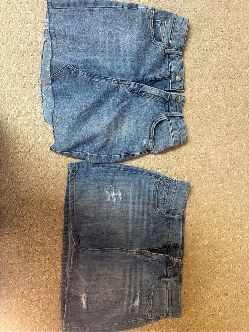 Old Navy Blue Denim Mini Skirts - Set of 2